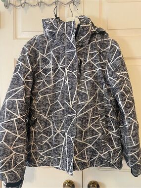 Wantdo Women's Small Geometric Ski Jacket | Gorpcore Winter Coat